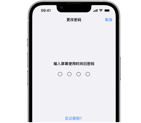 东莞iPhone屏幕维修分享iPhone屏幕使用时间密码忘记了怎么办 