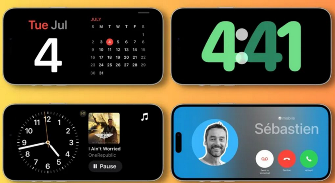 东莞苹果手机维修分享iOS17横屏充电待机显示有什么好处 